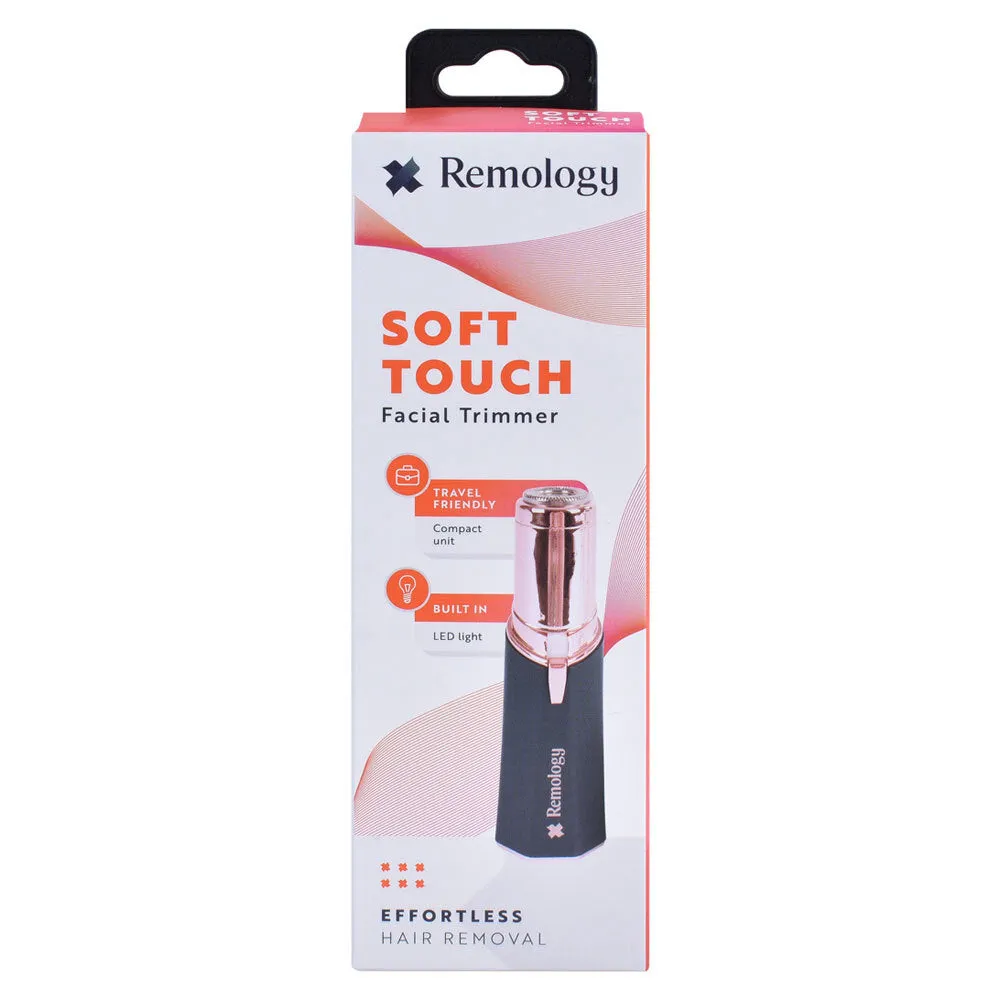 Remology Soft Touch Compact Facial Hair Trimmer with LED