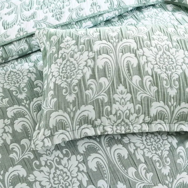 Renee Taylor Tahlia Jacquard Jade European Pillowcase