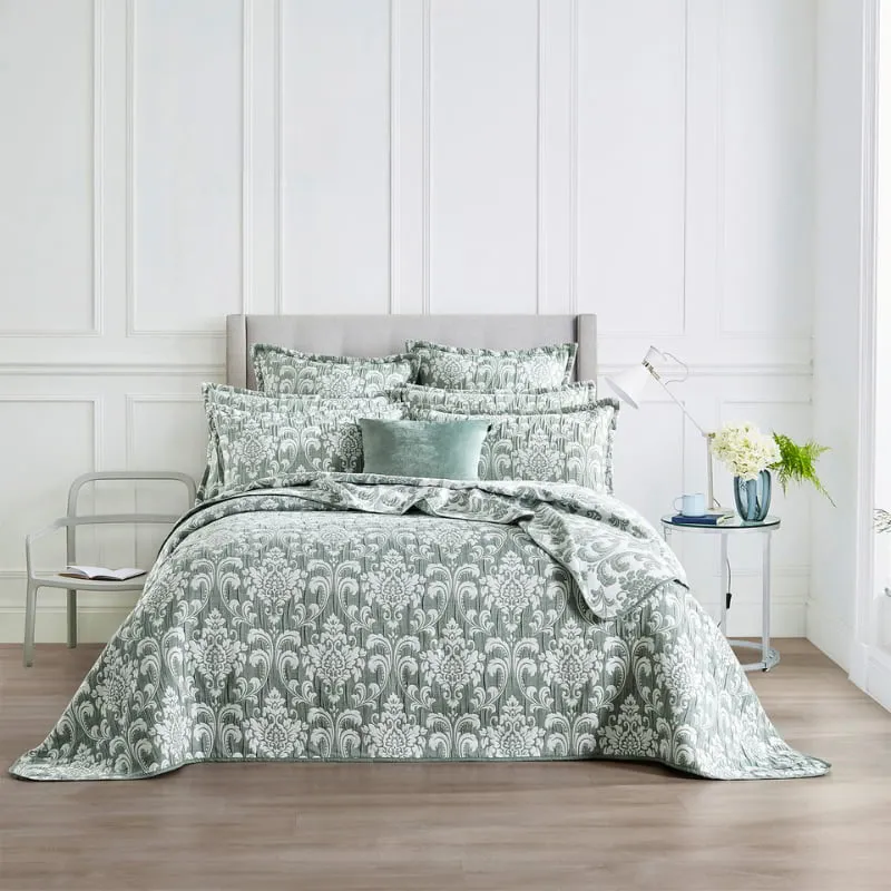 Renee Taylor Tahlia Jacquard Jade European Pillowcase