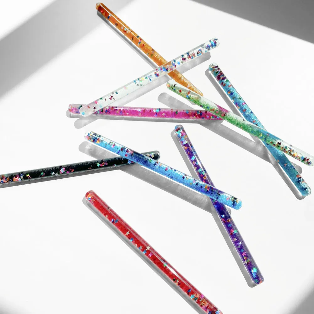 Retro Glitter Mini Wands