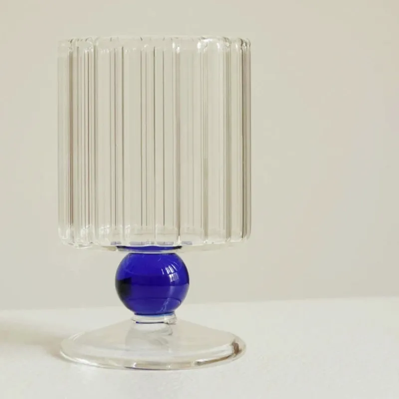 Ripple & Dot Glass Goblet