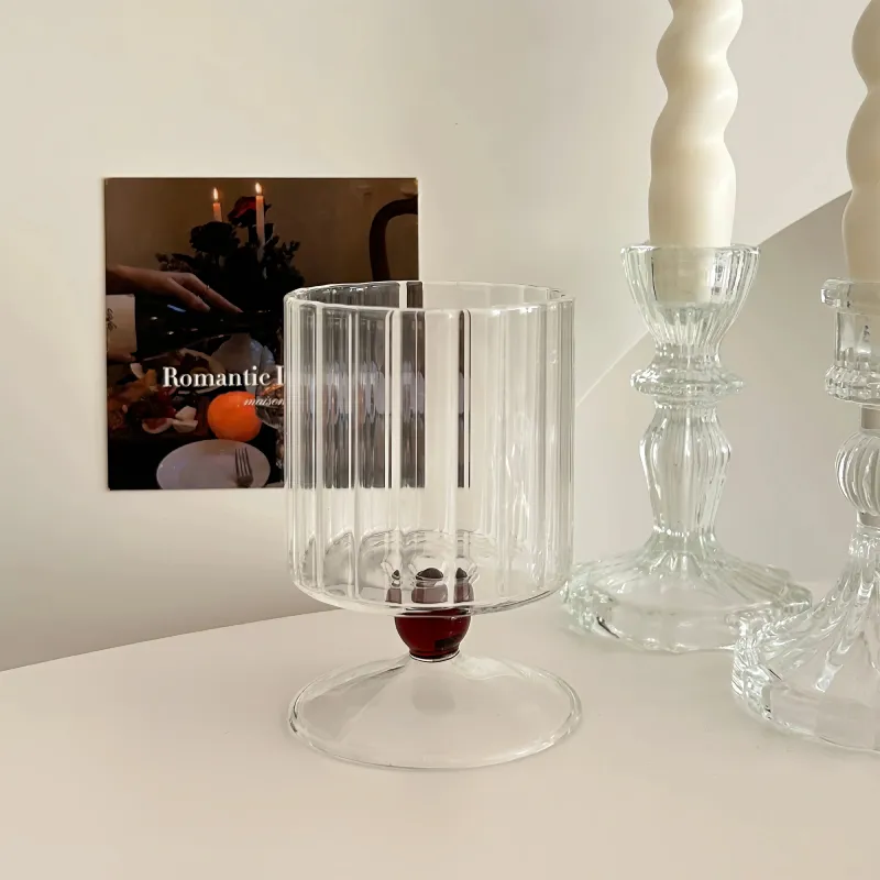 Ripple & Dot Glass Goblet