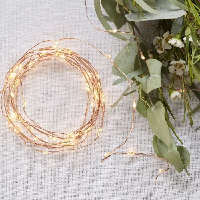 Rose Gold LED String Lights Romantic Lighting