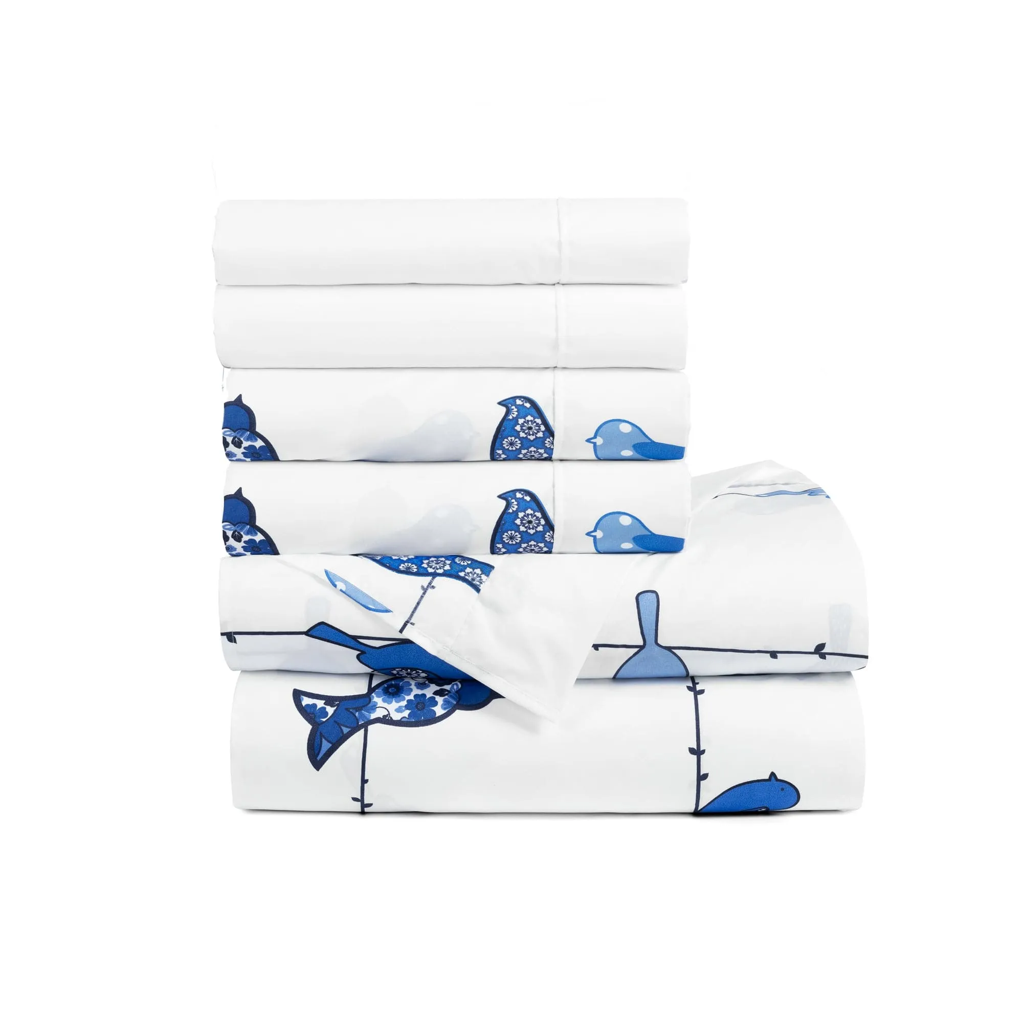 Rowley Birds 6 Piece Soft Sheet Set