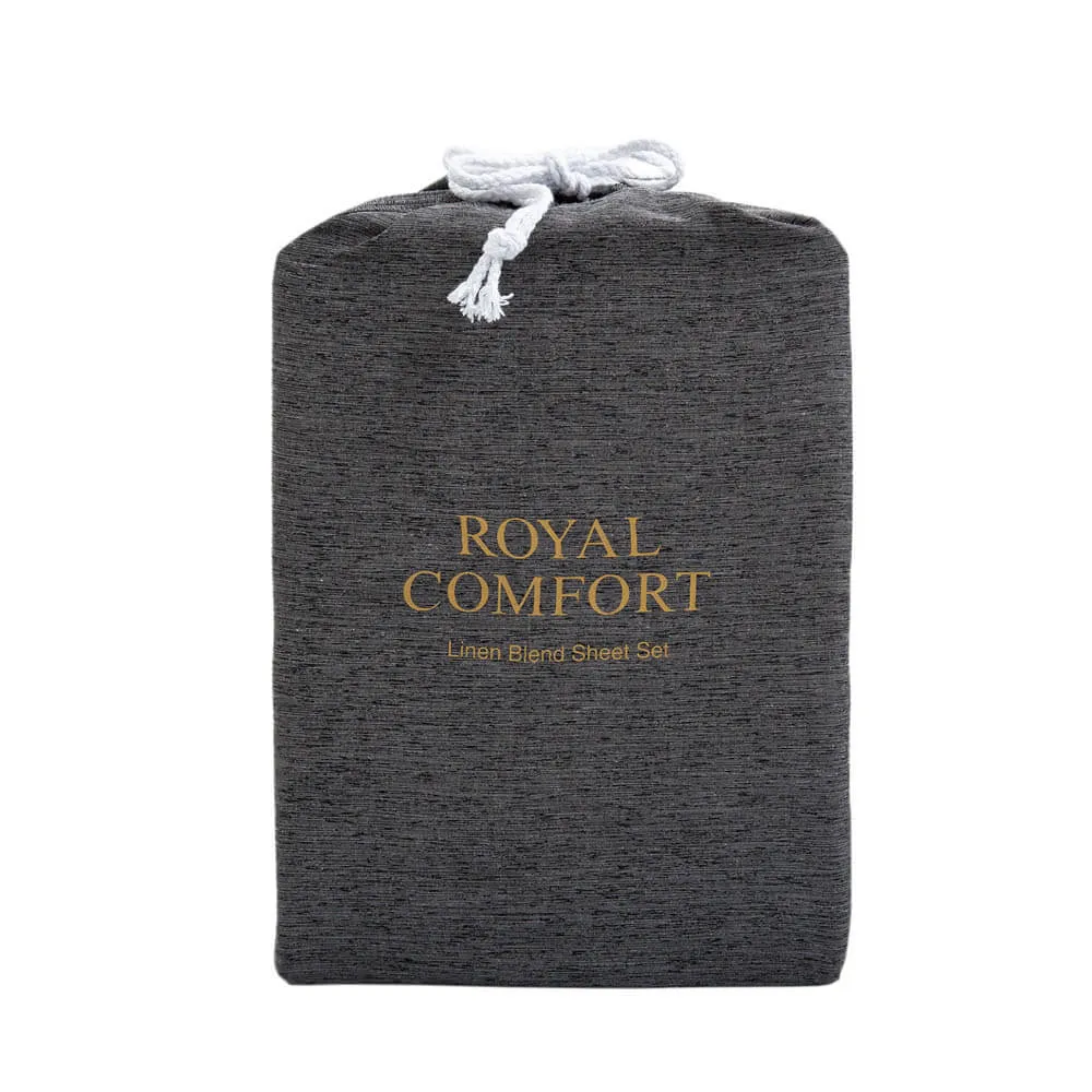 Royal Comfort  Blend Sheet Set  Queen Charcoal