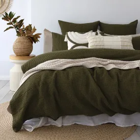 Samira Green Quilt Cover Set by Bambury