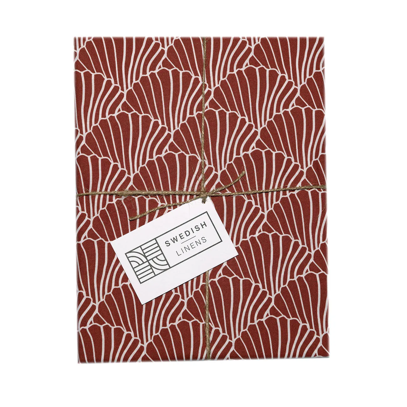 SEASHELLS | Burgundy | Pillowcase | 50x75cm / 19.6x29.5"