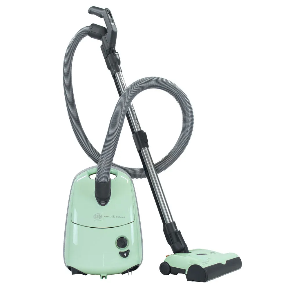 Sebo AIRBELT E3 Premium w/ET1 Powerhead & Parquet Brush Canister Vacuum 91651AM MINT