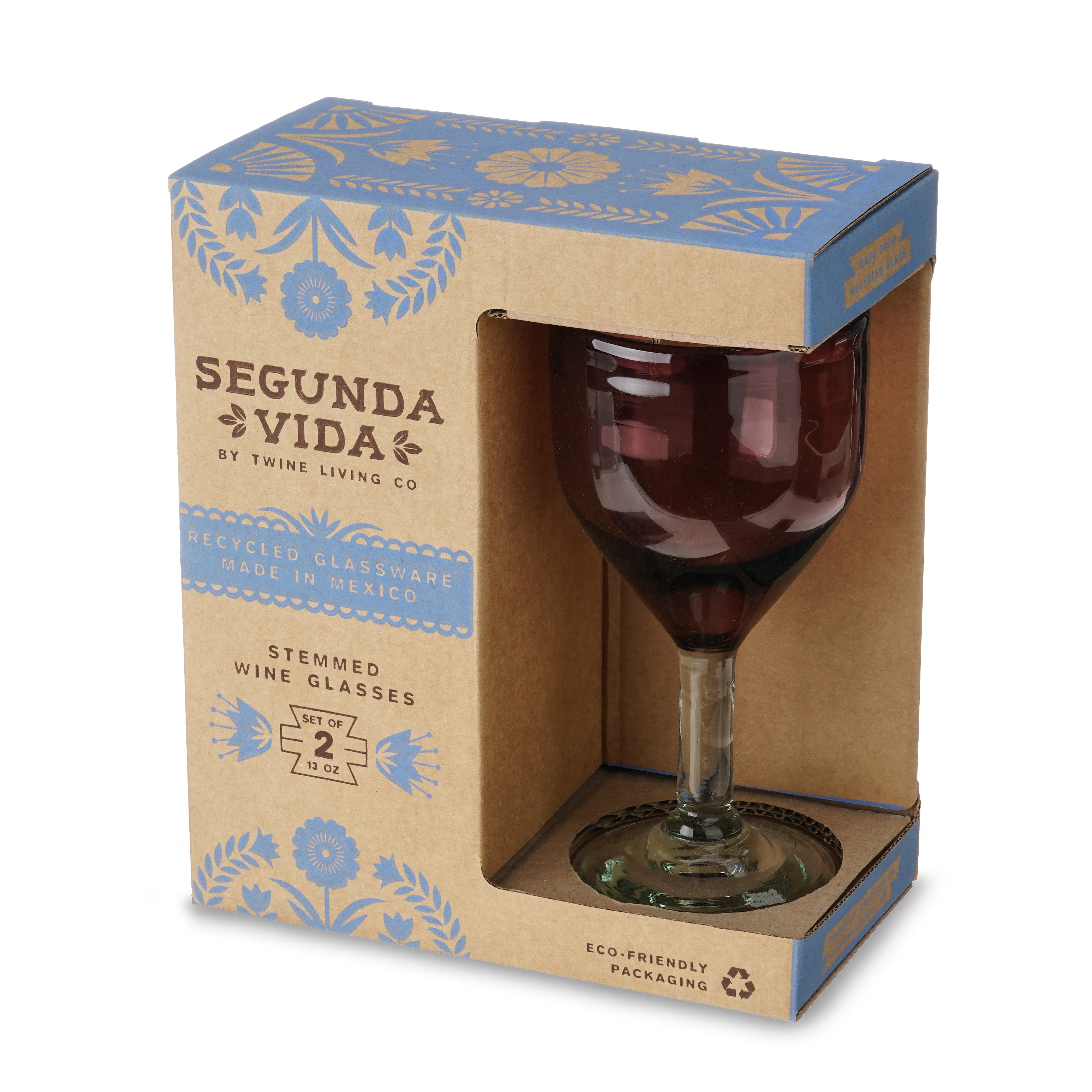 Segunda Vida Rosado Wine Glass Set