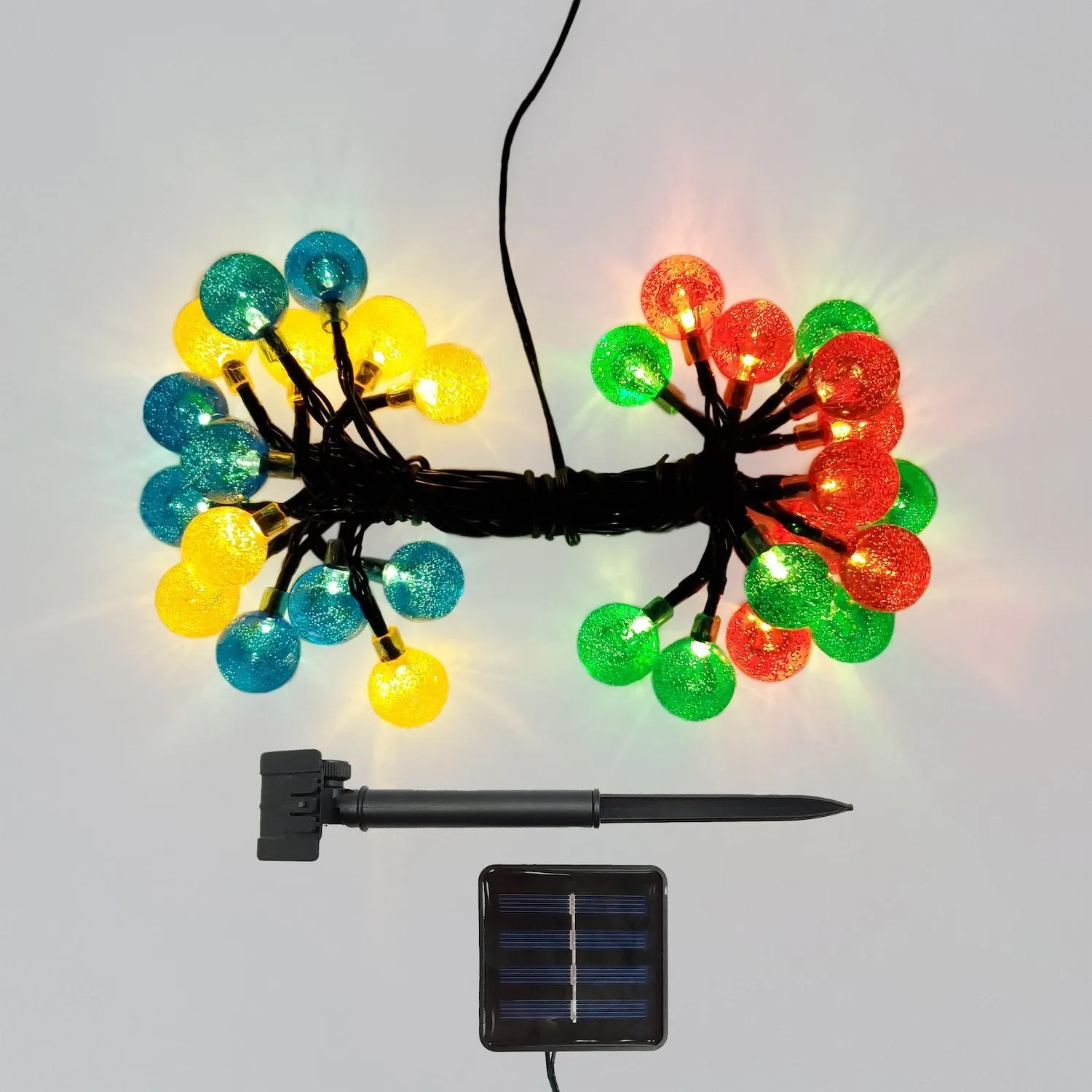 Solar Powered Crystal Ball String Lights