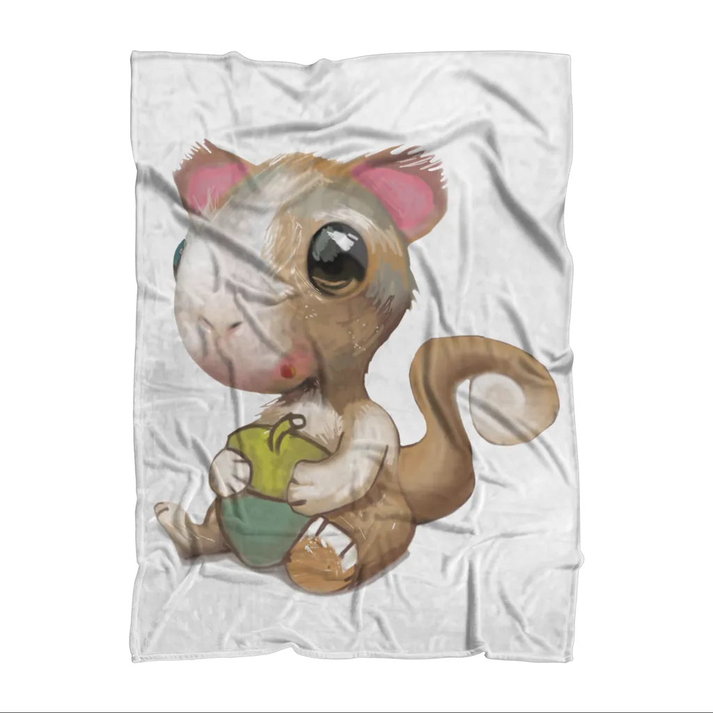 Squirrel Sublimation Throw Blanket