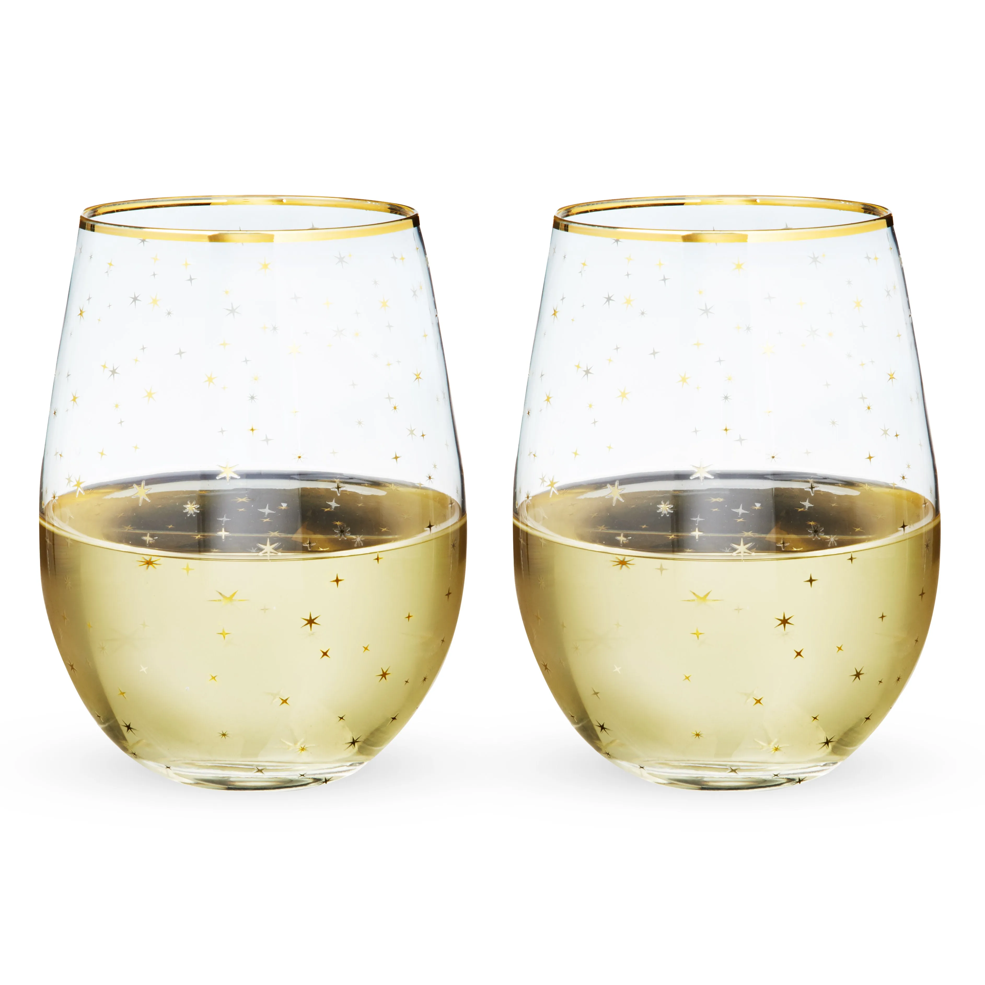 Starlight Stemless Wine Glass Set