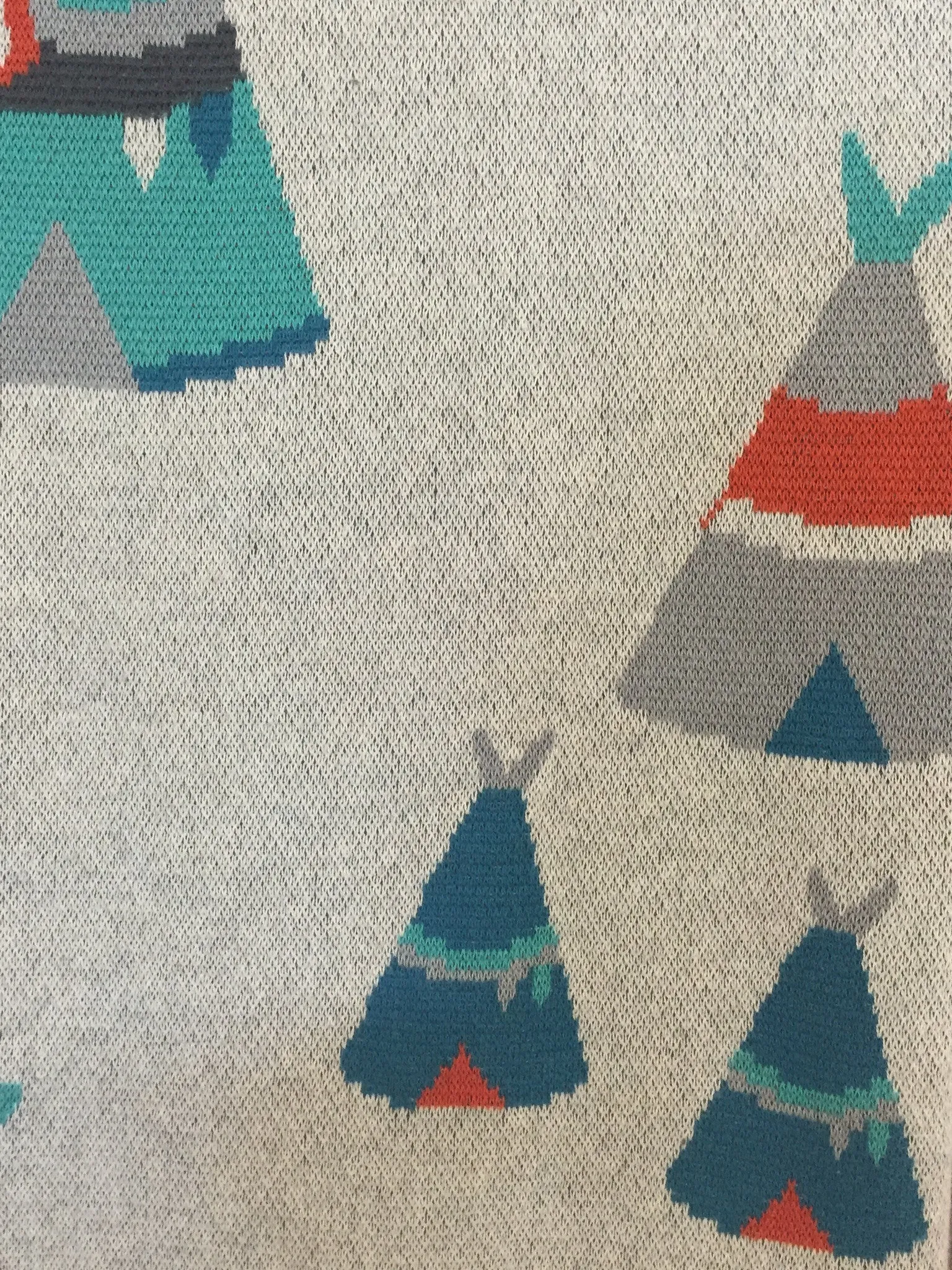 Teepee Baby Cotton Knit Pram Cot Blanket