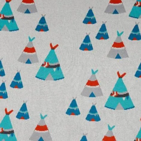 Teepee Baby Cotton Knit Pram Cot Blanket