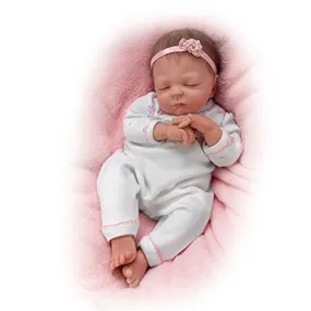 The Ashton-Drake Galleries Cuddle Caitlyn with Warming Feature and Blanket - So Truly Real® Lifelike & Realistic Newborn Baby Doll 17-inches