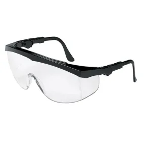 TK110AF MCR Safety TK1 Series Safety Glasses, Clear Lens, Nylon Black Temple