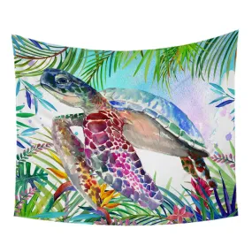 Tropical Sea Turtle Tapestry