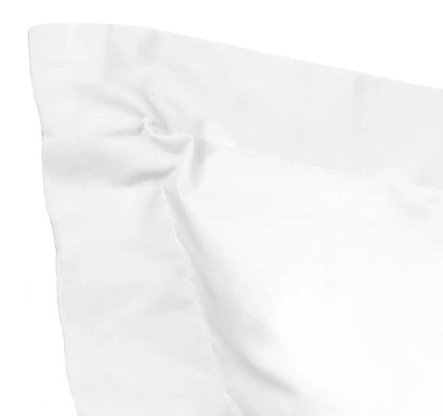 Tuscan Collection Cotton Percale European Pillowcase White