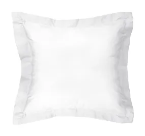 Tuscan Collection Cotton Percale European Pillowcase White