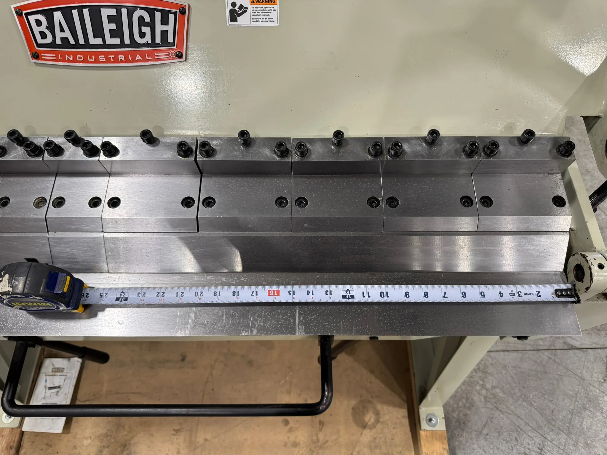 Used Baileigh 4' X 14 Gauge Box Pan Brake