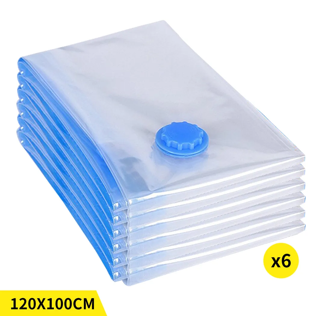 Vacuum Storage Bags Save Space Seal 120x100cm-6PK