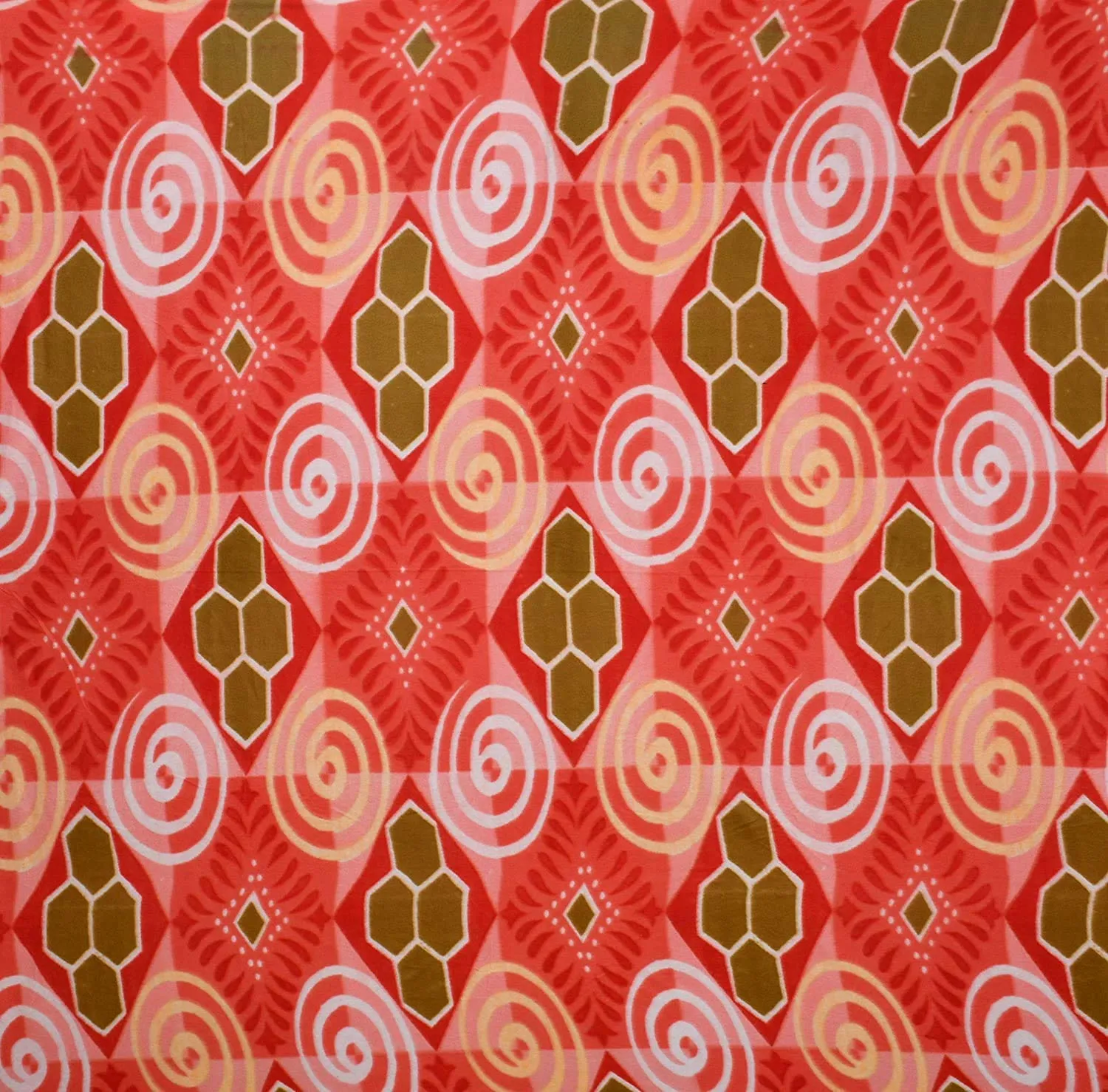 Visnik Chakri Print Woollen Quilt(Razai)/Blanket Cover Single (Red)