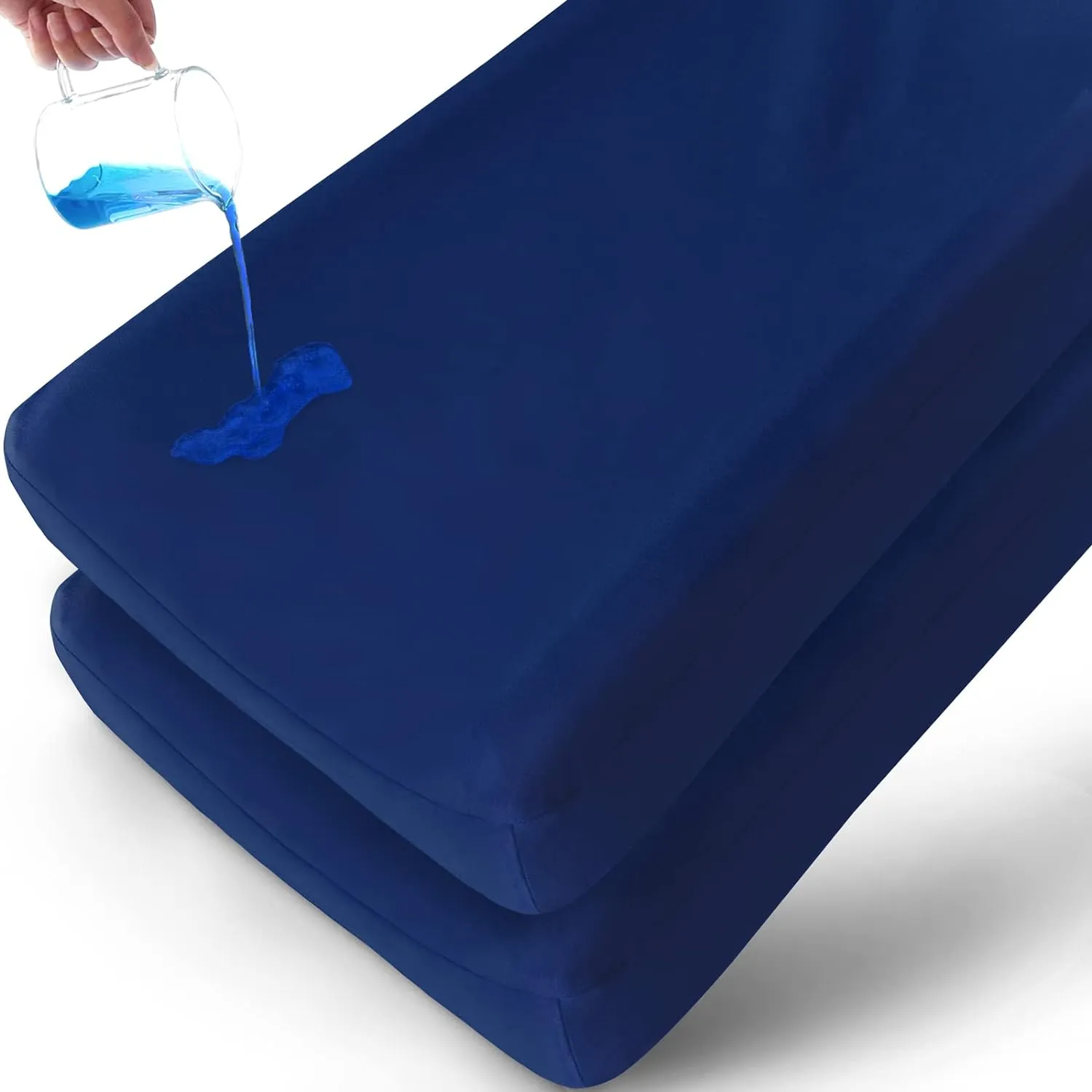 Waterproof Changing Pad Cover - 2 Pack, Ultra-Soft Microfiber, Smooth & Breathable