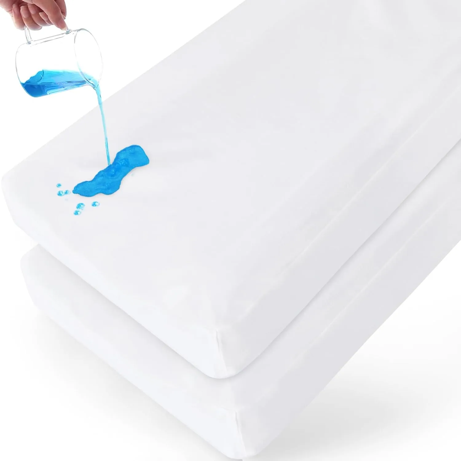 Waterproof Changing Pad Cover - 2 Pack, Ultra-Soft Microfiber, Smooth & Breathable