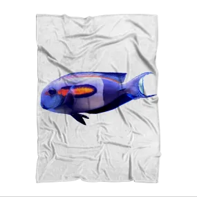 White Fish Sublimation Throw Blanket